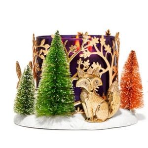 Gorgeous Winter Scene 3Wick Candle Very Rare!